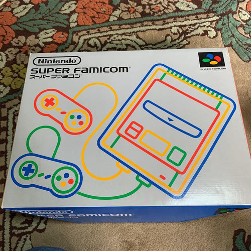 nintendo shvc-001 video game console front view