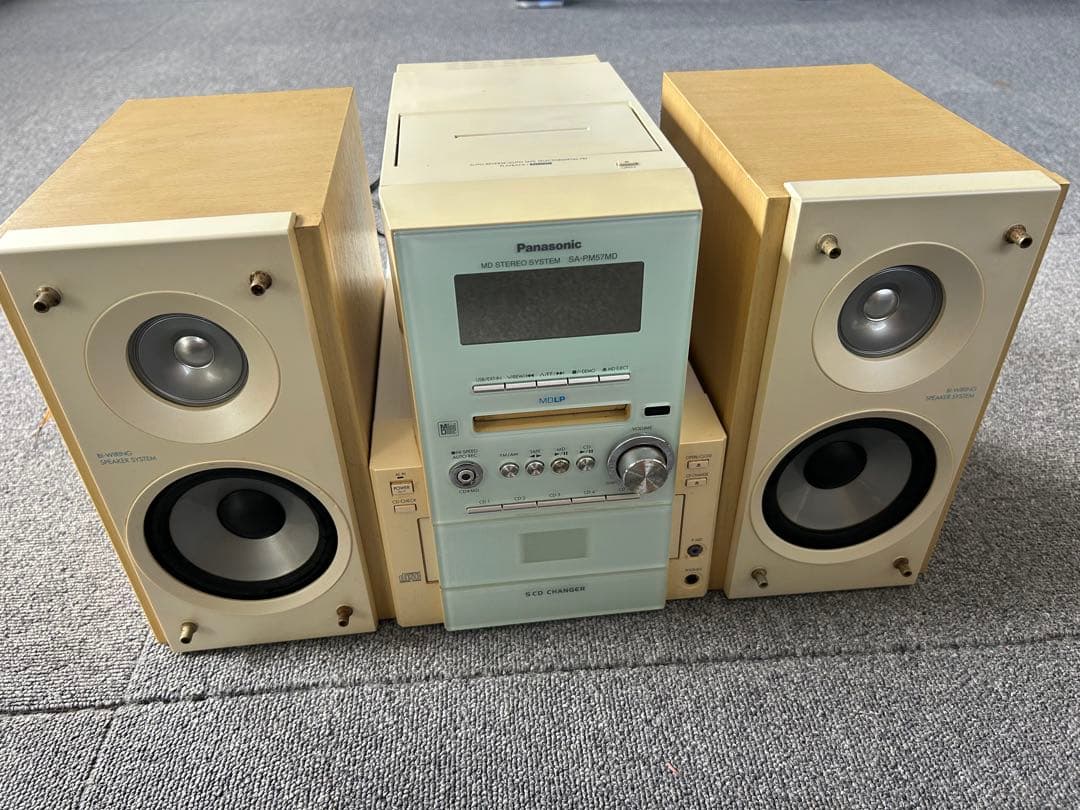 Cd Md Cassette Deck Panasonic Sa-Pm57Md