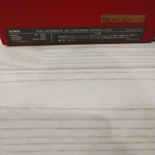 Aiwa Record Player Body Lx-E5